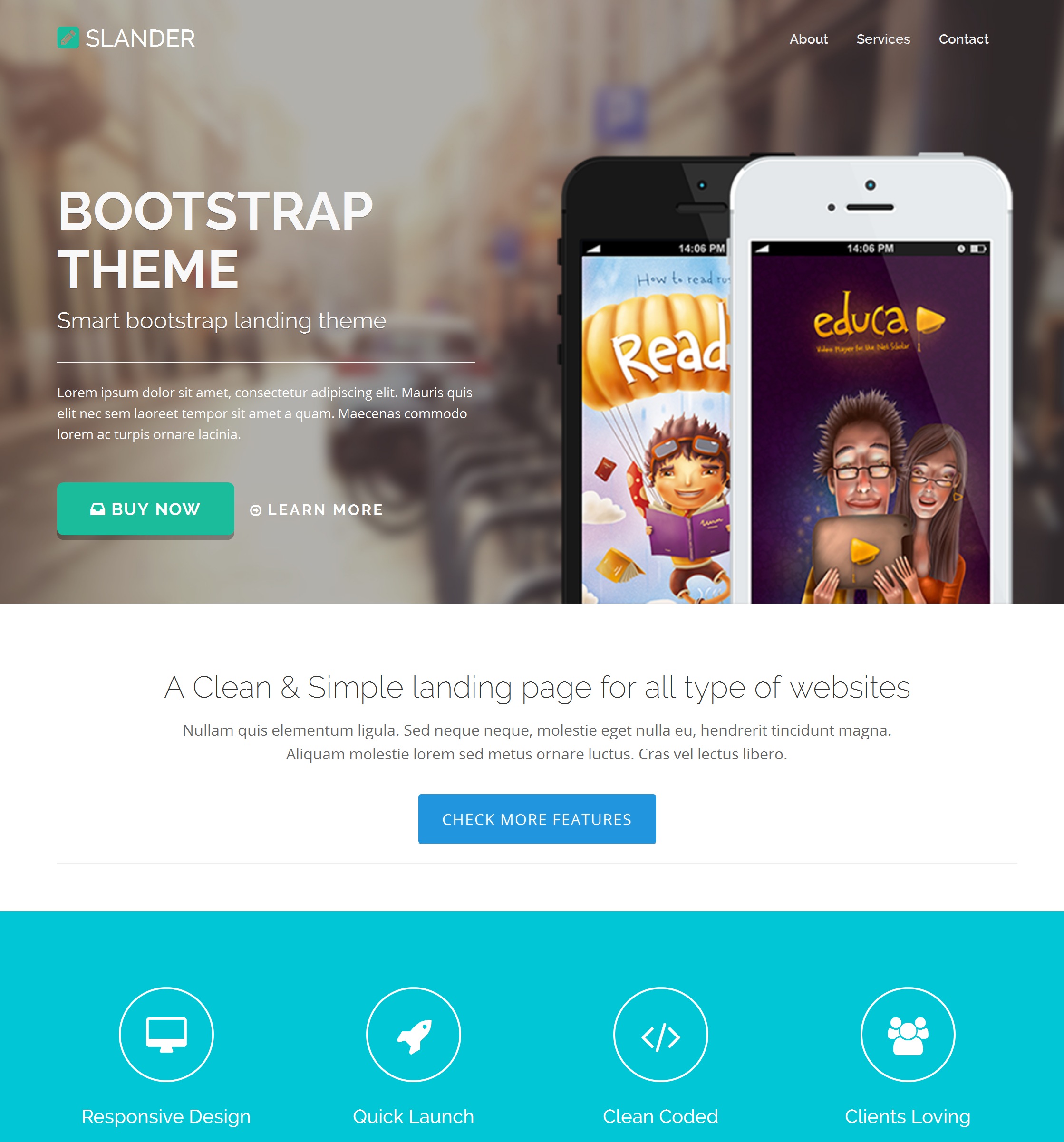 Free Bootstrap Starter Theme