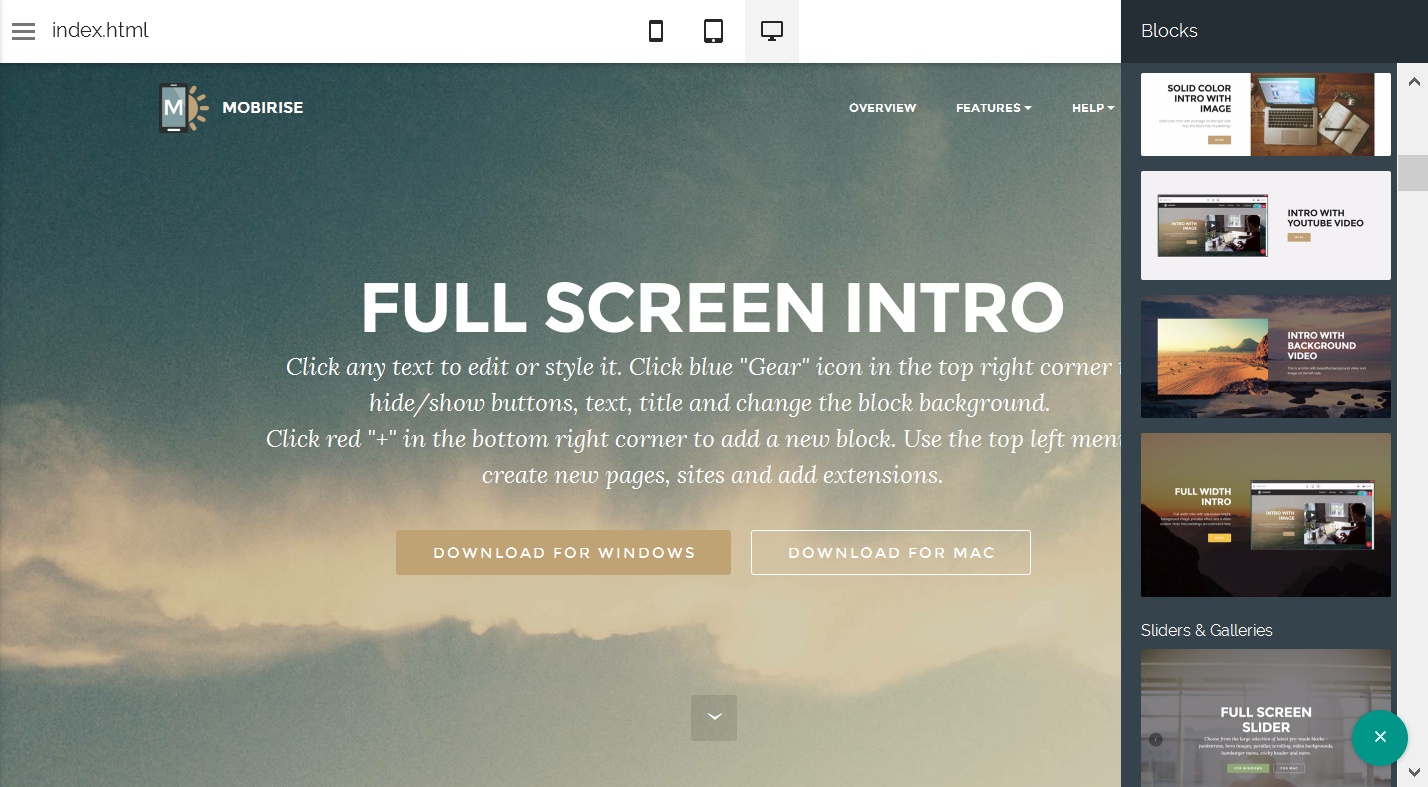 Responsive Web Template